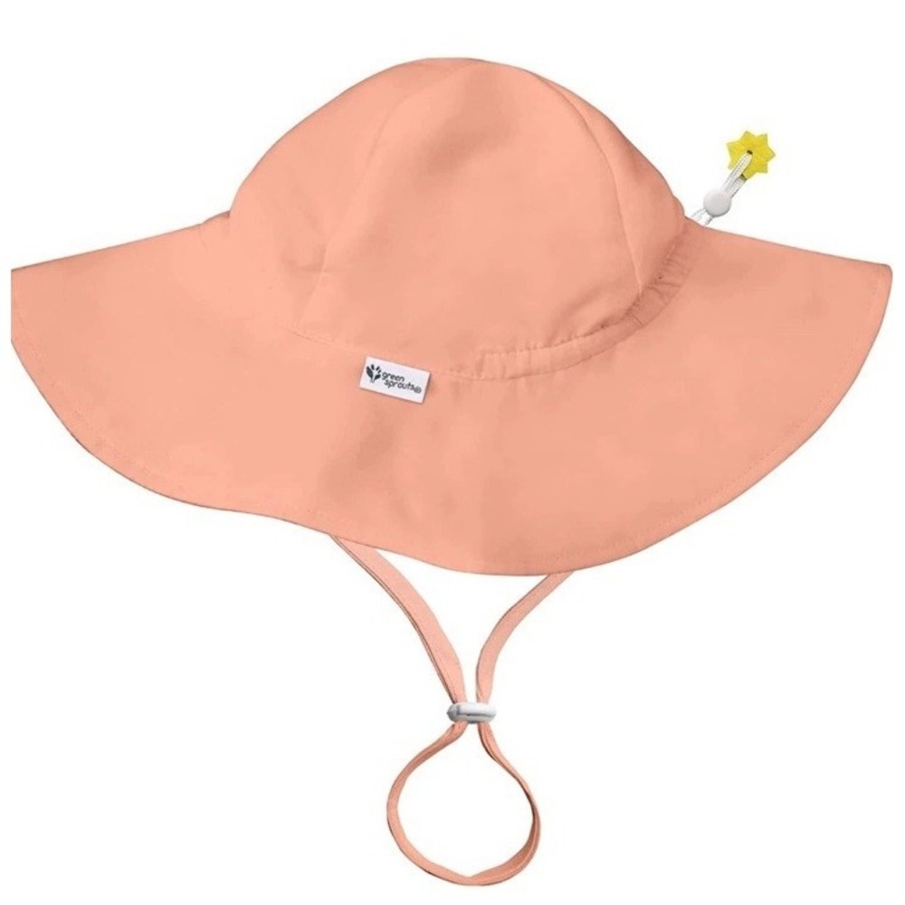 Green Sprouts UPF 50+ Eco Wide Brim‎ Shade Hat Breakaway Safety Chin Clasp 15805